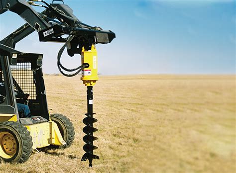 how to use skid steer auger|heavy duty skid steer auger.